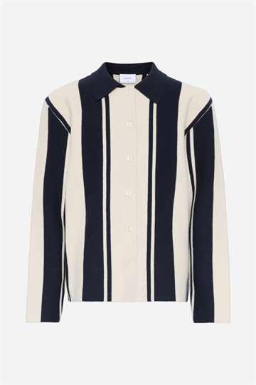 Grunt Baja LS Knit Cardigan - Navy-Sand